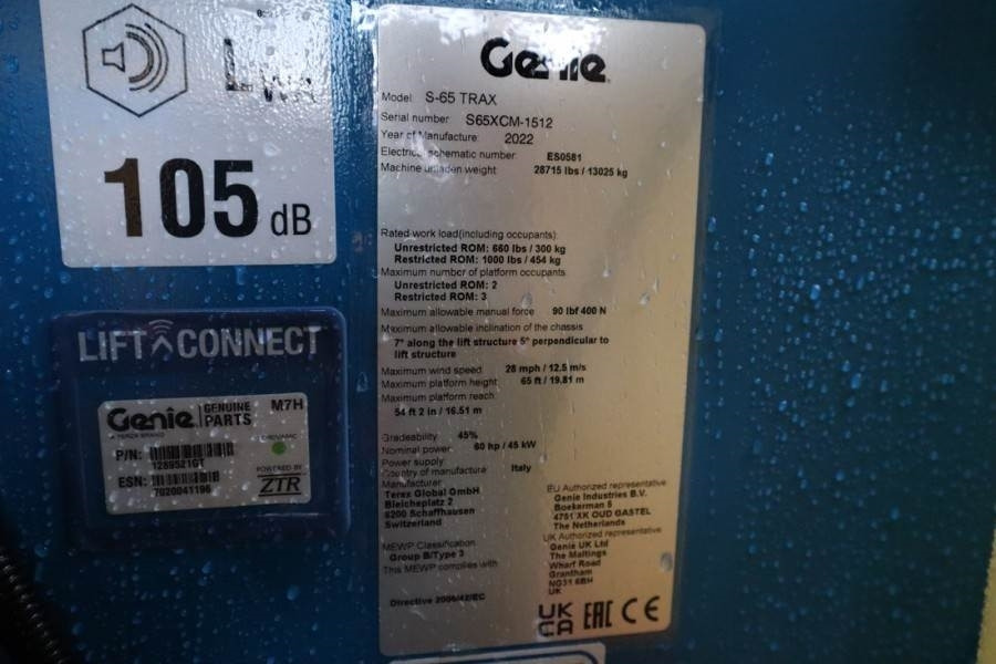 Genie S65XC Trax Valid inspection, *Guarantee! Diesel, 4 - Plataforma telescopica: foto 3 Genie S65XC Trax Valid inspection, *Guarantee! Diesel, 4 - Plataforma telescopica: foto 3