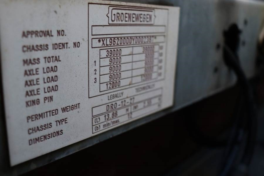 Semirremolque plataforma/ Caja abierta Groenewegen DRO-12-27 3 Axle Trailer, 32t Capacity, BPW Axles: foto 6 Semirremolque plataforma/ Caja abierta Groenewegen DRO-12-27 3 Axle Trailer, 32t Capacity, BPW Axles: foto 6