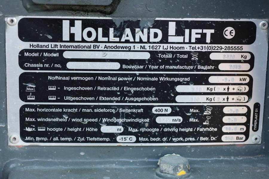Plataforma de tijeras Holland Lift Ecostar HL-11816 Electric, 14m Working Height, 300: foto 6