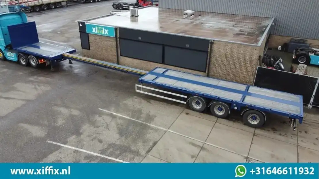 Doll 3-ass. Vlakke uitschuifbare oplegger / Naloop gestuurd / 14090 - Semirremolque plataforma/ Caja abierta: foto 1 Doll 3-ass. Vlakke uitschuifbare oplegger / Naloop gestuurd / 14090 - Semirremolque plataforma/ Caja abierta: foto 1