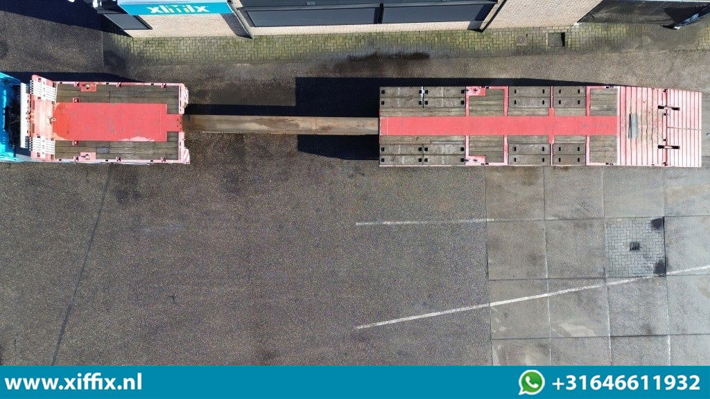 Faymonville 3-ass. Vlakke uitschuifbare Mega oplegger / Uitklapbare laadvloer kl - Semirremolque plataforma/ Caja abierta: foto 3 Faymonville 3-ass. Vlakke uitschuifbare Mega oplegger / Uitklapbare laadvloer kl - Semirremolque plataforma/ Caja abierta: foto 3