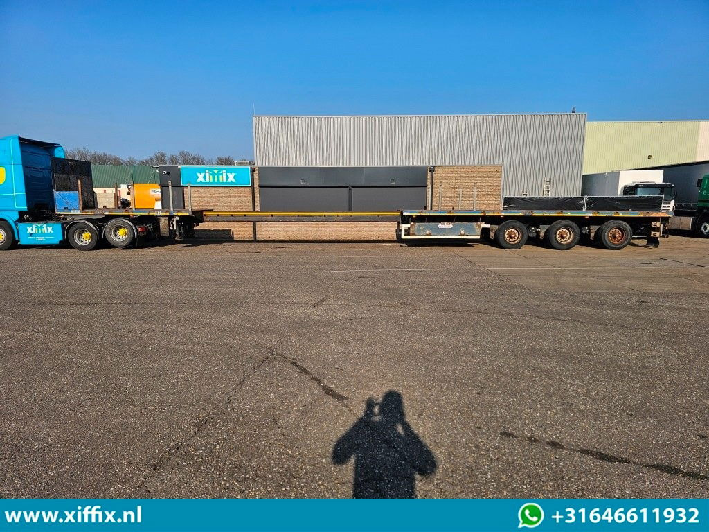 Semirremolque plataforma/ Caja abierta Nooteboom 3-ass. Vlakke uitschuifbare oplegger / 3x gestuurd: foto 13