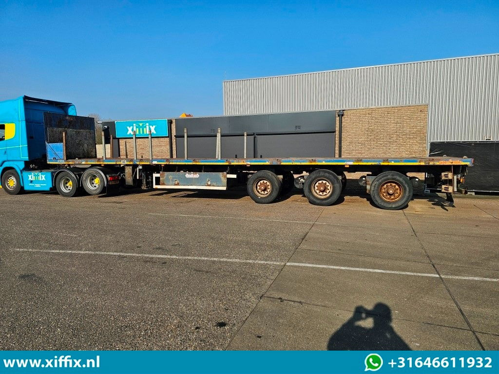 Semirremolque plataforma/ Caja abierta Nooteboom 3-ass. Vlakke uitschuifbare oplegger / 3x gestuurd: foto 9