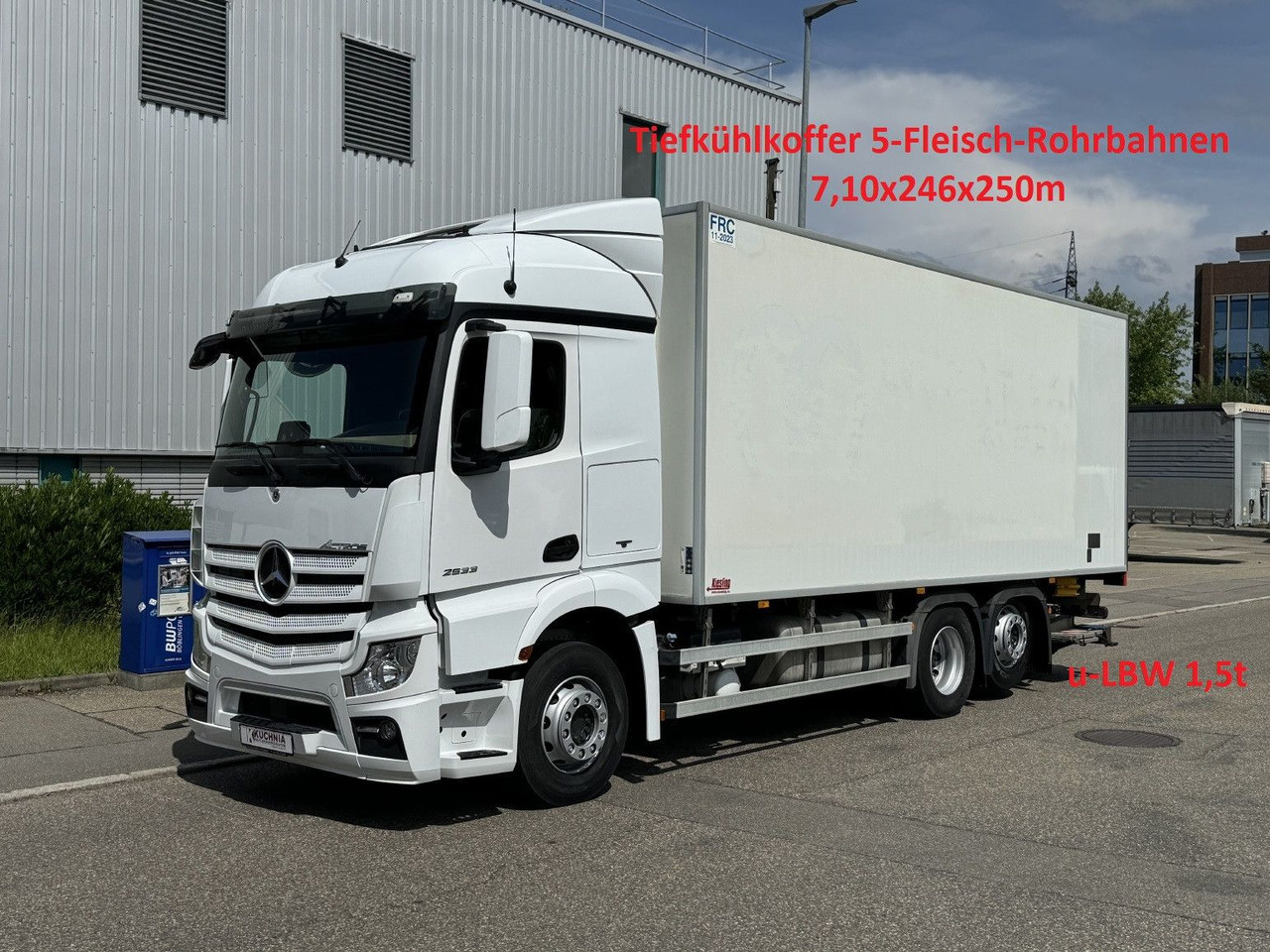 Mercedes-Benz Actros 2533L Tiefkühl 5-Fleisch-Rohrbahnen TKing - Camión frigorífico: foto 1 Mercedes-Benz Actros 2533L Tiefkühl 5-Fleisch-Rohrbahnen TKing - Camión frigorífico: foto 1