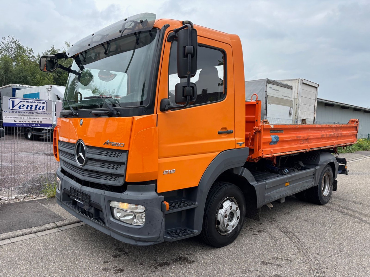 Mercedes-Benz Atego III 818, Euro-6, MEILER Dreiseitenkipper - Camión volquete: foto 1 Mercedes-Benz Atego III 818, Euro-6, MEILER Dreiseitenkipper - Camión volquete: foto 1