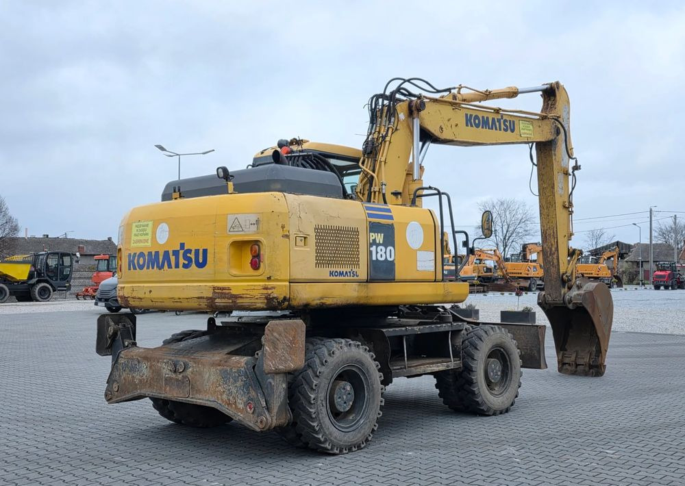 Komatsu PW 180-7EO, 2007 ROK, PODPORY + PŁUG - Excavadora de ruedas: foto 4 Komatsu PW 180-7EO, 2007 ROK, PODPORY + PŁUG - Excavadora de ruedas: foto 4