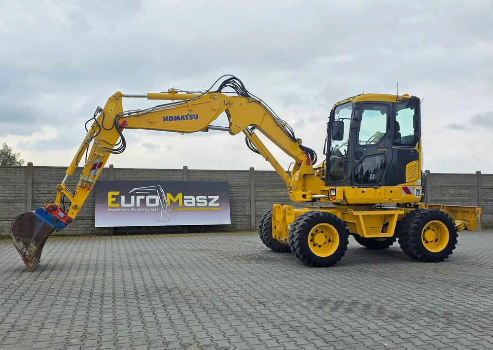 Komatsu PW 98MR-8, 2017 ROK, 5200 MTH, BEZ DPF i ADBLUE - Excavadora de ruedas: foto 1 Komatsu PW 98MR-8, 2017 ROK, 5200 MTH, BEZ DPF i ADBLUE - Excavadora de ruedas: foto 1