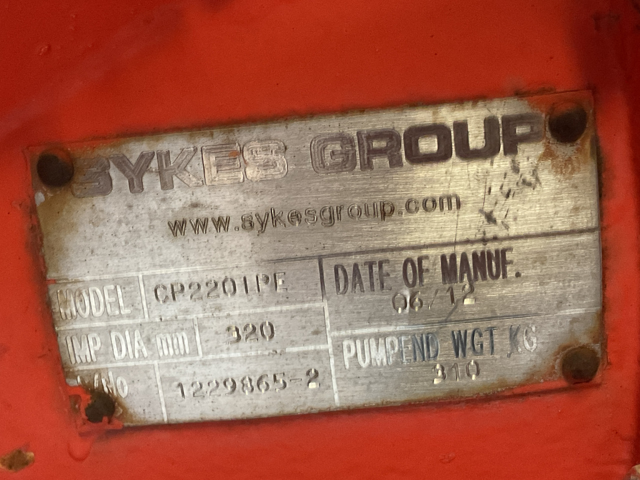 Bomba de agua Sykes CP220i water pump, very complete. Perkins powered water pump.: foto 10