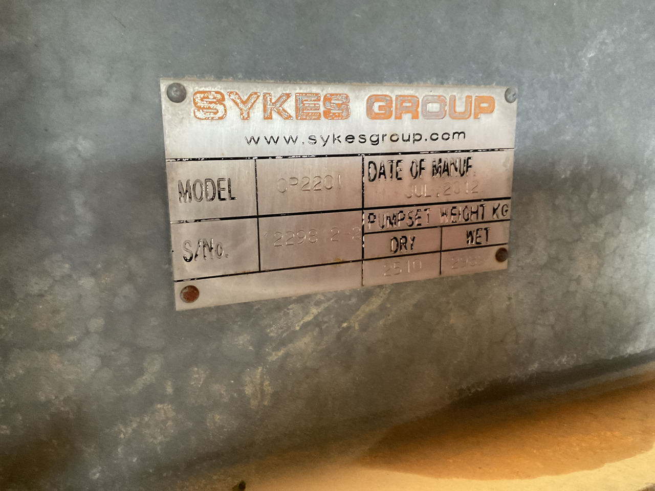 Bomba de agua Sykes CP220i water pump, very complete. Perkins powered water pump.: foto 8