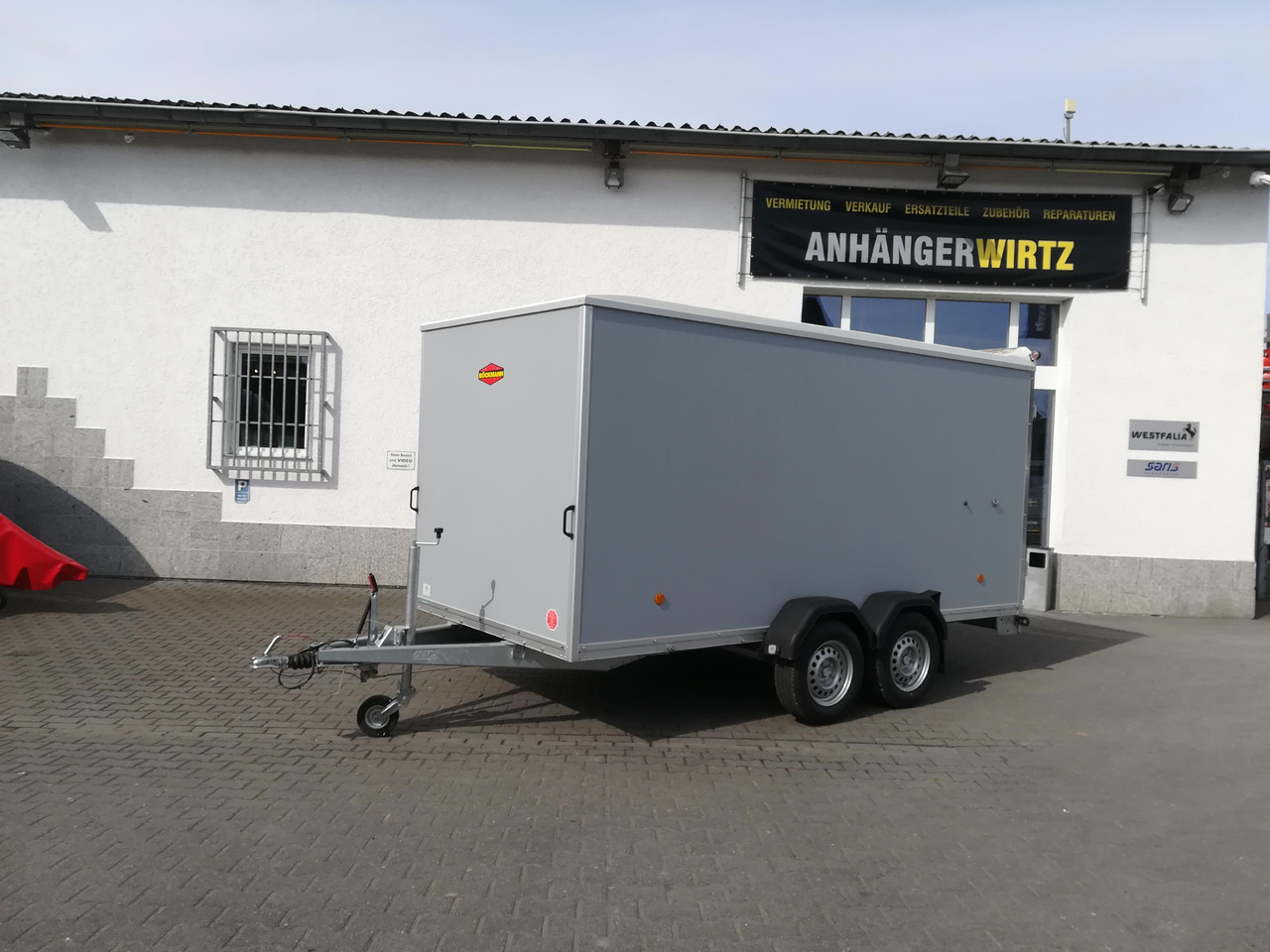 Böckmann Koffer KT 4018/27 M grau 400x185x182cm (XL) 2700kg - Remolque caja cerrada: foto 1 Böckmann Koffer KT 4018/27 M grau 400x185x182cm (XL) 2700kg - Remolque caja cerrada: foto 1