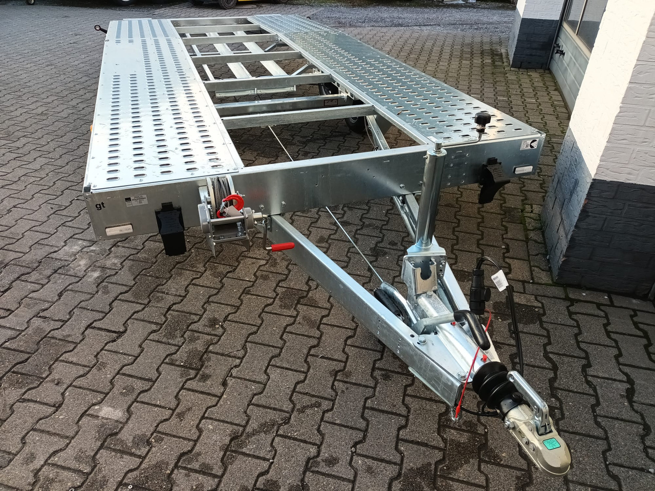 Remolque portavehículos Martz GT UNIDECK PLUS 450/2 S 2,7T Lohr Stahl Fahrschienen Winde 13" 2700kg: foto 18