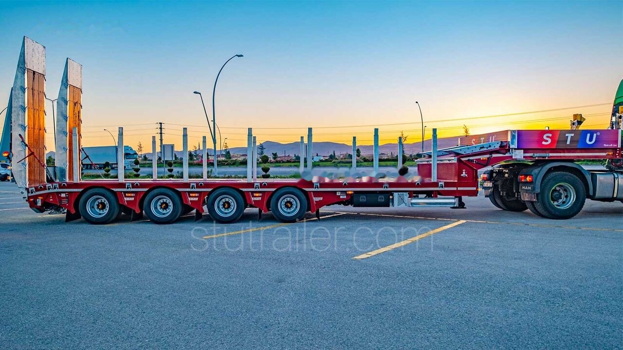 Semirremolque góndola rebajadas nuevo STU 4 Axle Extendable Lowbed Trailer: foto 8 Semirremolque góndola rebajadas nuevo STU 4 Axle Extendable Lowbed Trailer: foto 8