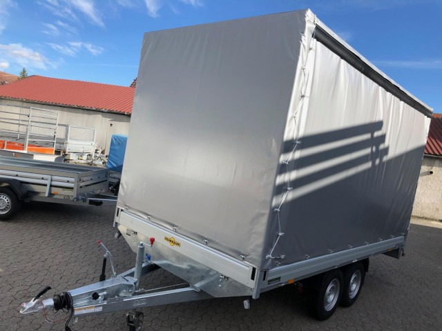 Humbaur HT 354121 Hochlader mit Hochplane 220 cm, 100 km/h 3,5 to. 4100 x 2100 x 350 mm - Remolque de coche: foto 2 Humbaur HT 354121 Hochlader mit Hochplane 220 cm, 100 km/h 3,5 to. 4100 x 2100 x 350 mm - Remolque de coche: foto 2