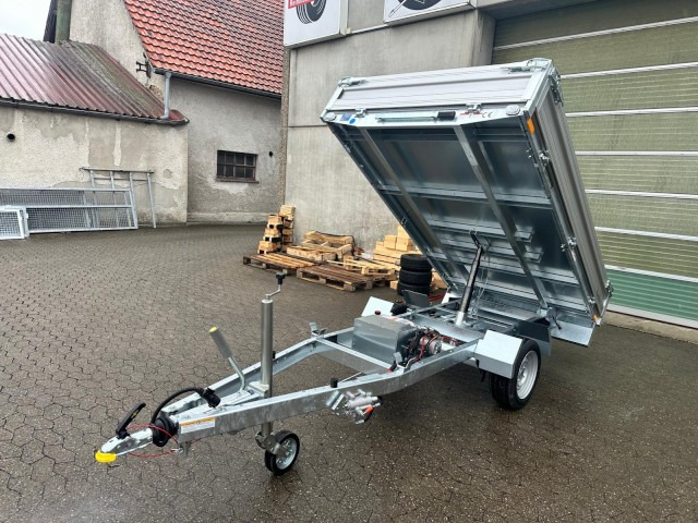 Humbaur HUK 182715 Heckkipper 1,8 t. E-Pumpe, 2680 x 1500 x 300mm - Remolque volquete: foto 1 Humbaur HUK 182715 Heckkipper 1,8 t. E-Pumpe, 2680 x 1500 x 300mm - Remolque volquete: foto 1