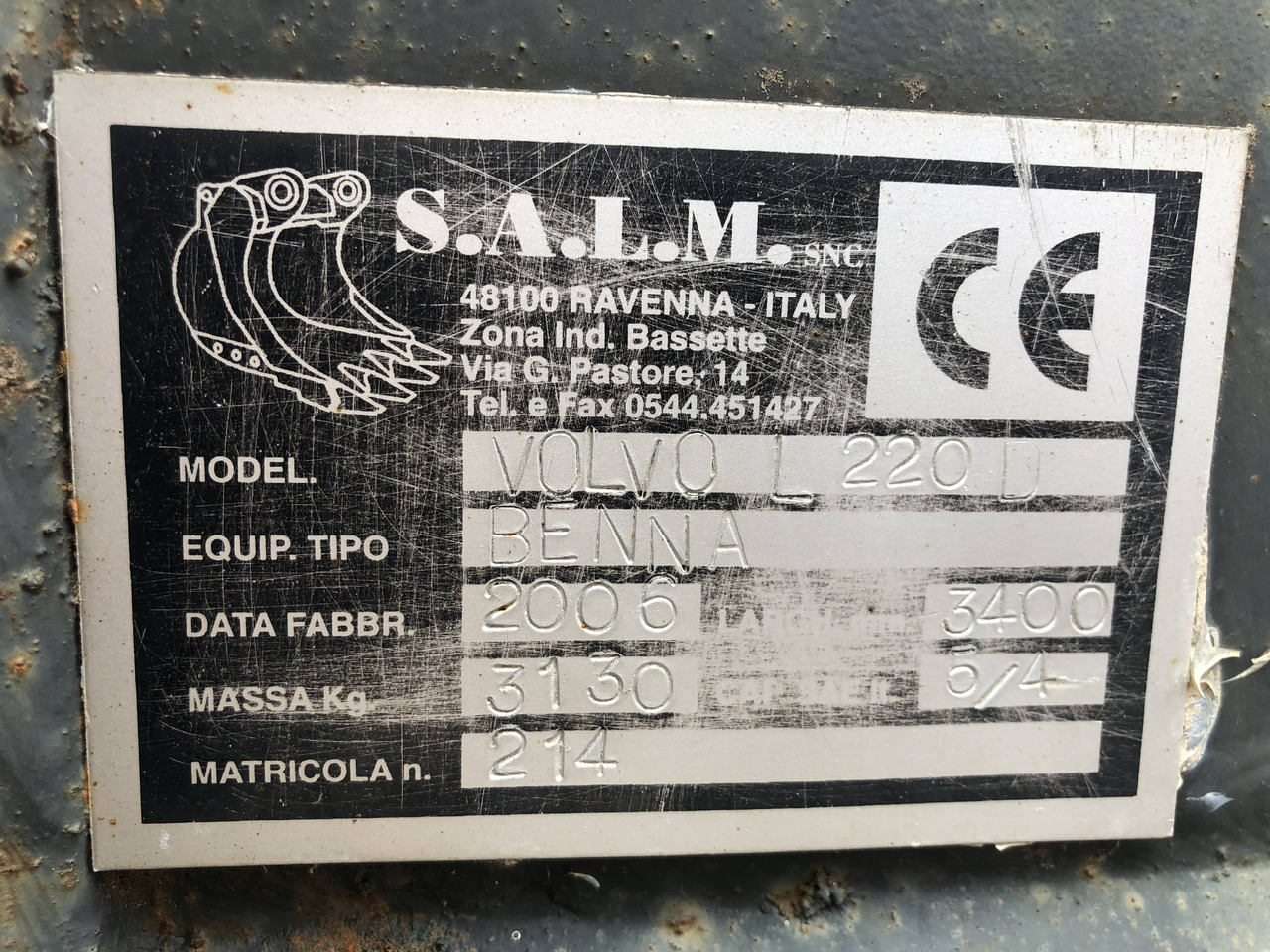 Loader bucket 3400 mm Volvo - Cazo cargador: foto 5 Loader bucket 3400 mm Volvo - Cazo cargador: foto 5