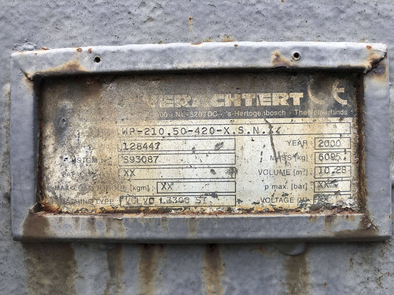 Verachtert loader bucket 4200 mm Volvo - Cazo cargador: foto 5 Verachtert loader bucket 4200 mm Volvo - Cazo cargador: foto 5