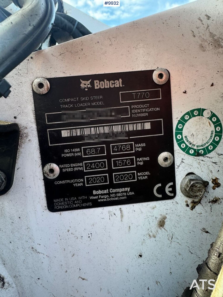 Minicargadora de cadenas Bobcat T770 Compact loader (VIDEO): foto 8
