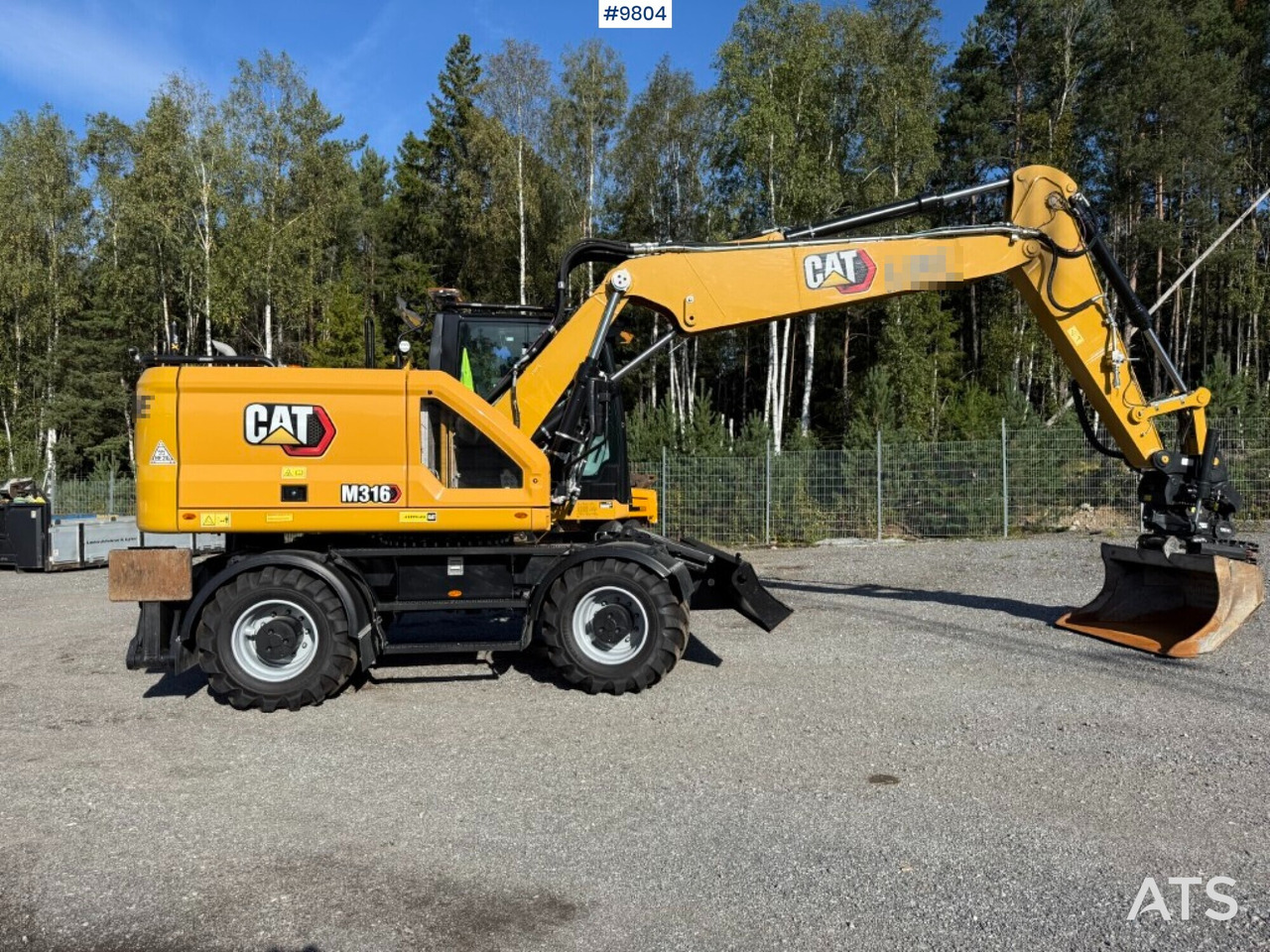 CAT M316 wheel excavator with tiltrotator, 3D excavation system, and grader bucket - Excavadora de ruedas: foto 2 CAT M316 wheel excavator with tiltrotator, 3D excavation system, and grader bucket - Excavadora de ruedas: foto 2