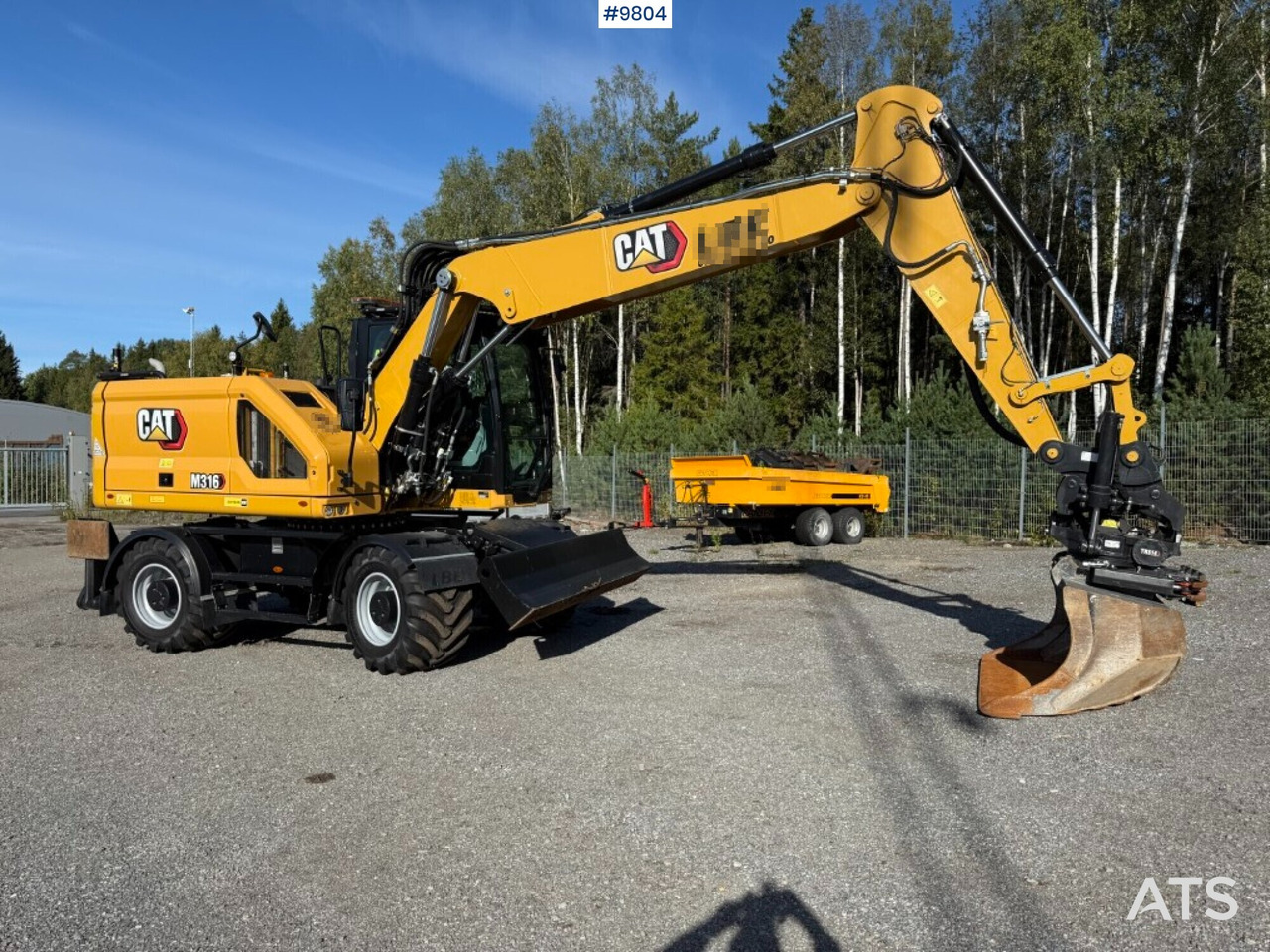 CAT M316 wheel excavator with tiltrotator, 3D excavation system, and grader bucket - Excavadora de ruedas: foto 1 CAT M316 wheel excavator with tiltrotator, 3D excavation system, and grader bucket - Excavadora de ruedas: foto 1