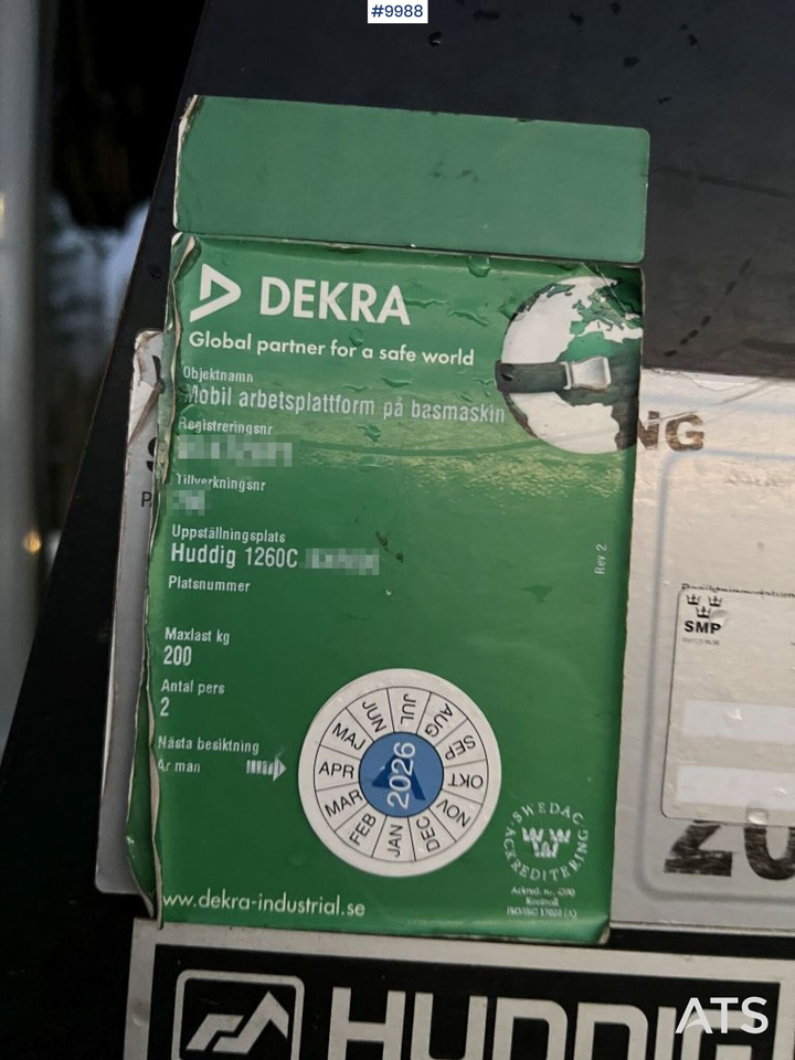 Retroexcavadora HUDDIG 1260C Grävlastare – Linjeutrustad: foto 12 Retroexcavadora HUDDIG 1260C Grävlastare – Linjeutrustad: foto 12