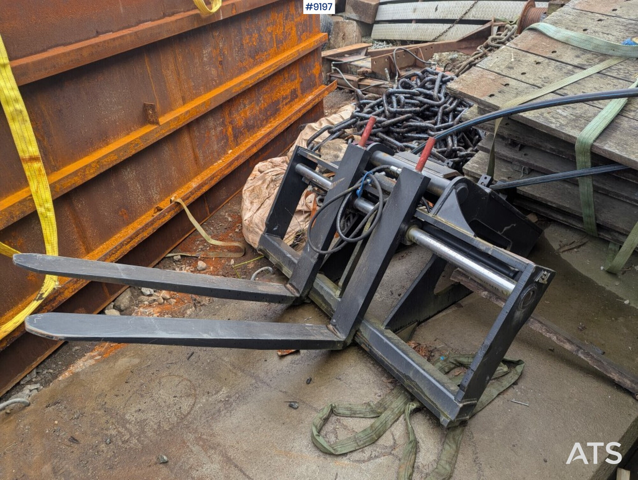 Equipo de construcción Hydraulic Pallet Forks for excavator: foto 1