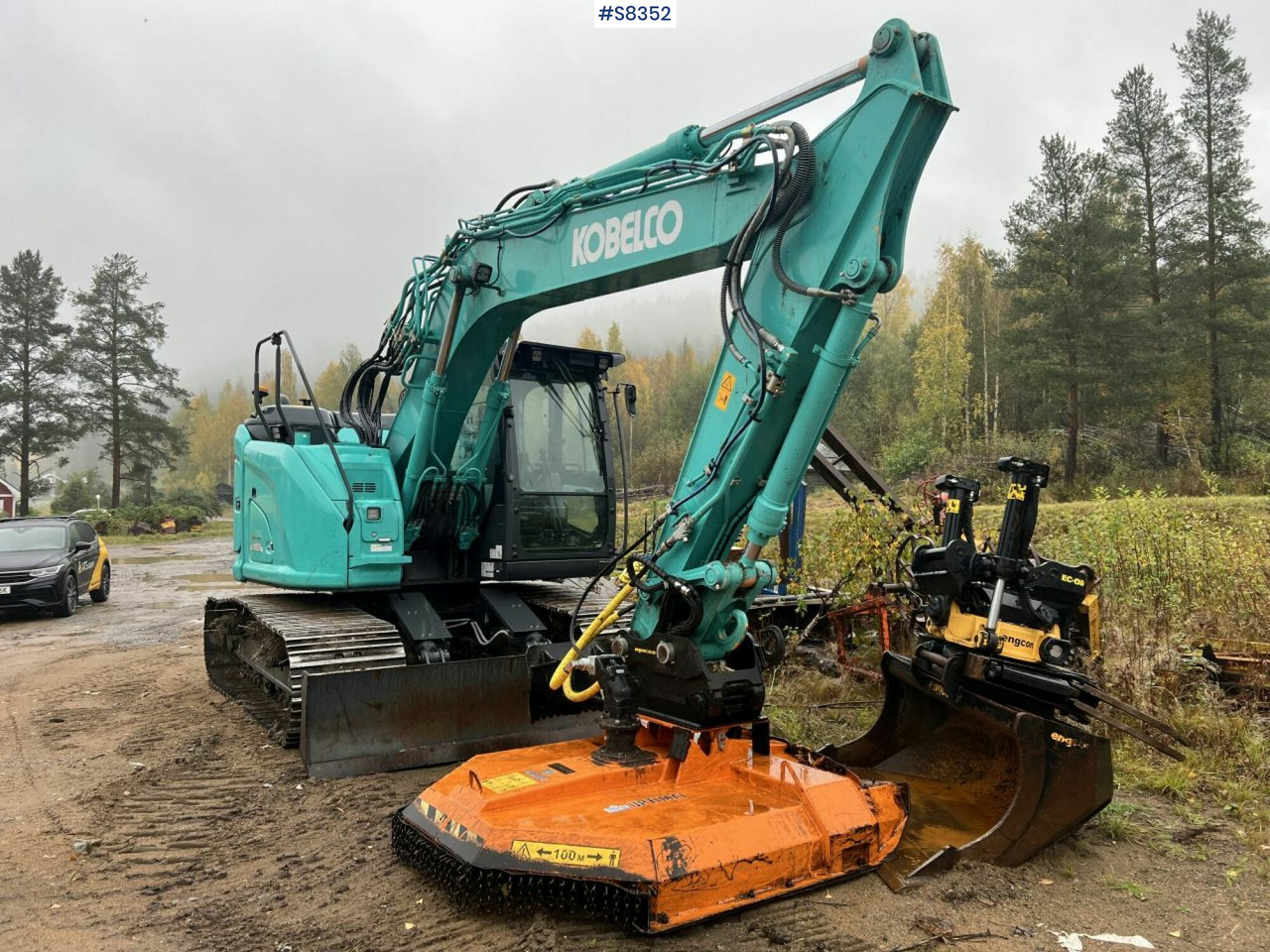 KOBELCO SK140 SRLC-7 with Trejon Cutting unit and Engcon tiltrotator (SEE VIDEO) - Excavadora de cadenas: foto 2 KOBELCO SK140 SRLC-7 with Trejon Cutting unit and Engcon tiltrotator (SEE VIDEO) - Excavadora de cadenas: foto 2