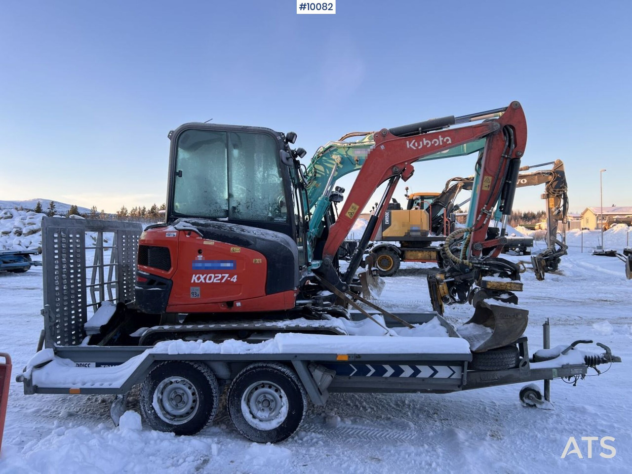 Miniexcavadora Kubota KX027-4 Mini excavator incl trailer: foto 9 Miniexcavadora Kubota KX027-4 Mini excavator incl trailer: foto 9