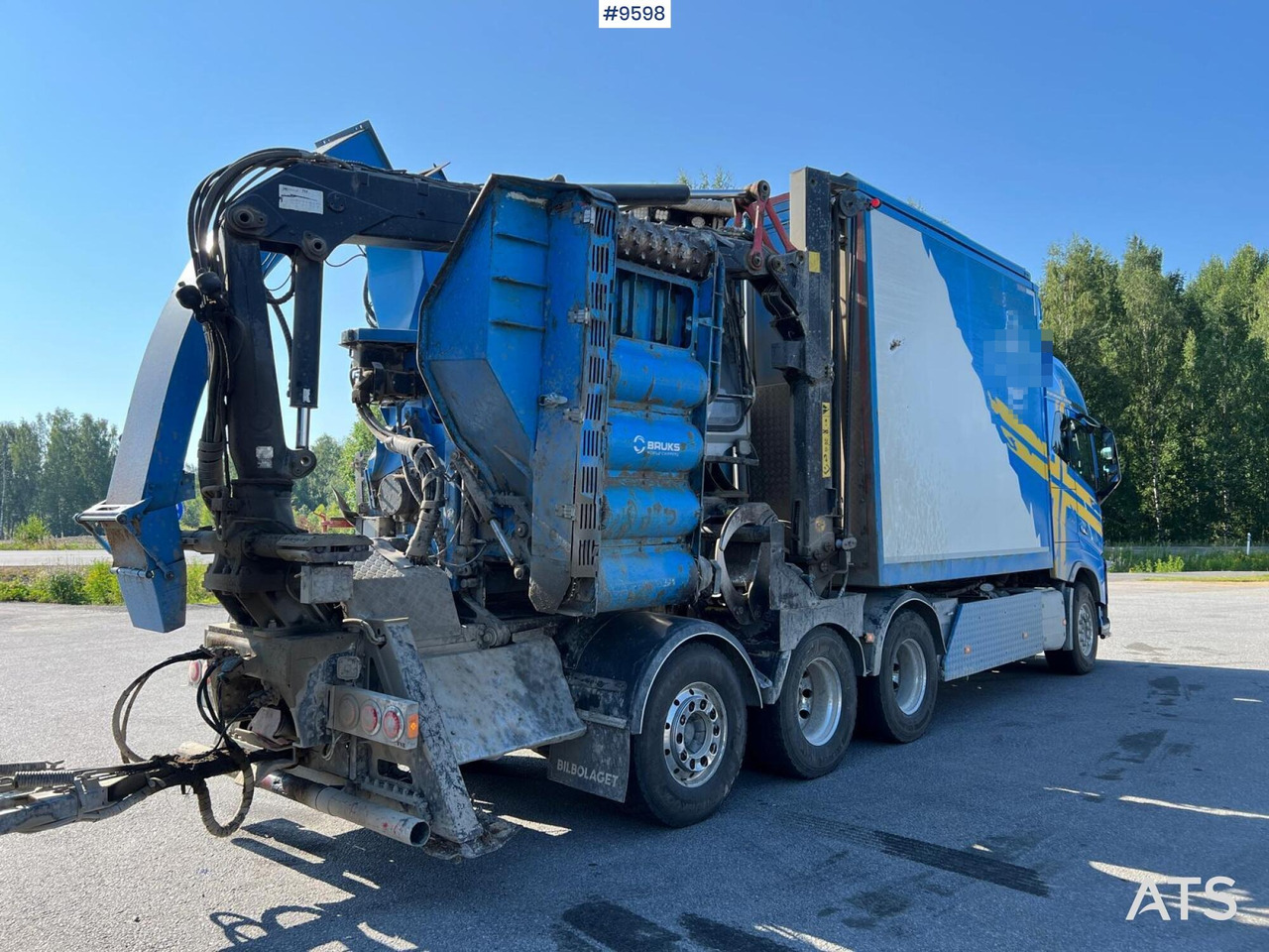 Volvo FH16 8*4 Bruks wood chipper - Camión volquete, Camión grúa: foto 5 Volvo FH16 8*4 Bruks wood chipper - Camión volquete, Camión grúa: foto 5