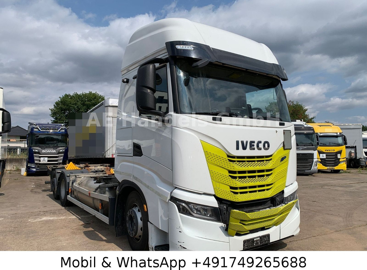 Iveco S-Way 460 LNG BDF 6x2 *Retarder/Lenk+Lift/AHK - Camión portacontenedore/ Intercambiable: foto 1 Iveco S-Way 460 LNG BDF 6x2 *Retarder/Lenk+Lift/AHK - Camión portacontenedore/ Intercambiable: foto 1