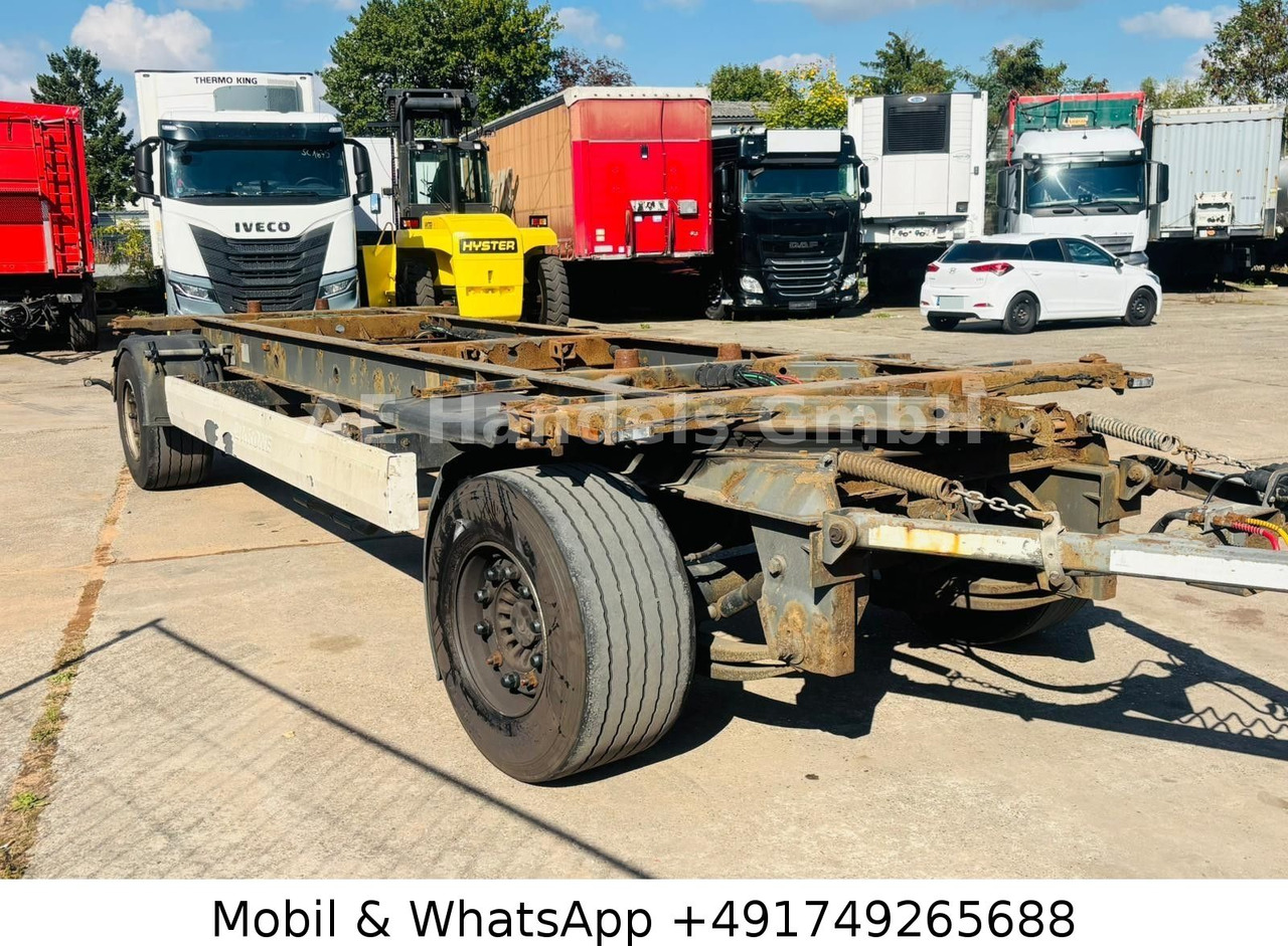 Krone AZW 18 BDF Drehschermel*Scheibenbremsen/VollLuft - Remolque portacontenedore/ Intercambiable: foto 1 Krone AZW 18 BDF Drehschermel*Scheibenbremsen/VollLuft - Remolque portacontenedore/ Intercambiable: foto 1