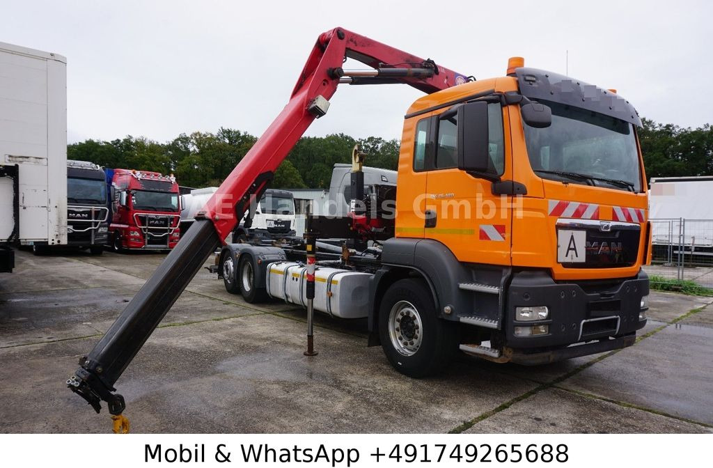 MAN TGS 26.400 BL *Hyva-20.60S/HMF-1444-22/Lenk+Lift MAN TGS 26.400 BL *Hyva-20.60S/HMF-1444-22/Lenk+Lift - Camión multibasculante, Camión grúa: foto 1 MAN TGS 26.400 BL *Hyva-20.60S/HMF-1444-22/Lenk+Lift MAN TGS 26.400 BL *Hyva-20.60S/HMF-1444-22/Lenk+Lift - Camión multibasculante, Camión grúa: foto 1