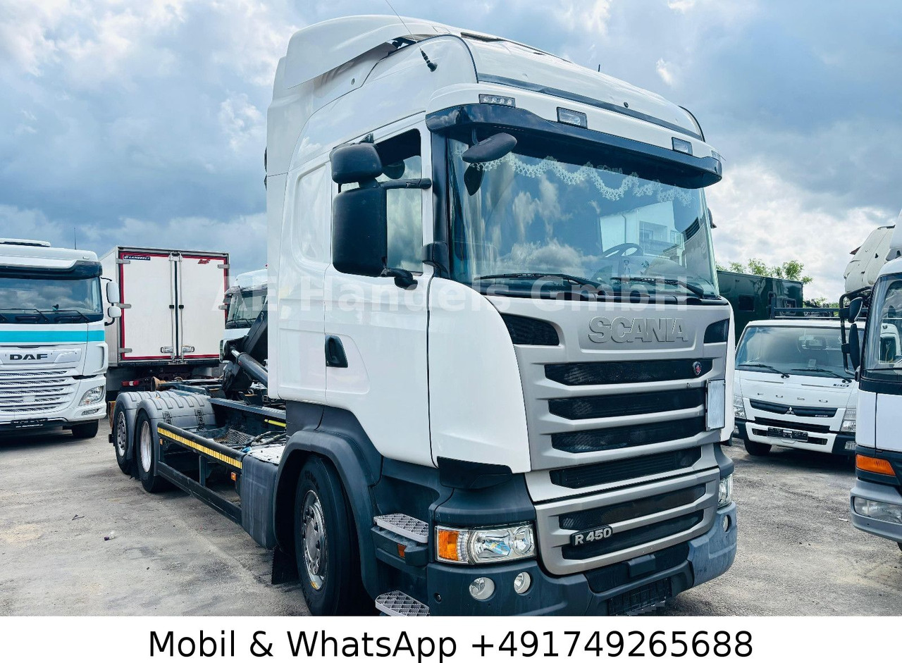 Scania R450 LL 6x2 *Retarder/Hiab-OPT20S59/Standklima - Camión multibasculante: foto 1 Scania R450 LL 6x2 *Retarder/Hiab-OPT20S59/Standklima - Camión multibasculante: foto 1