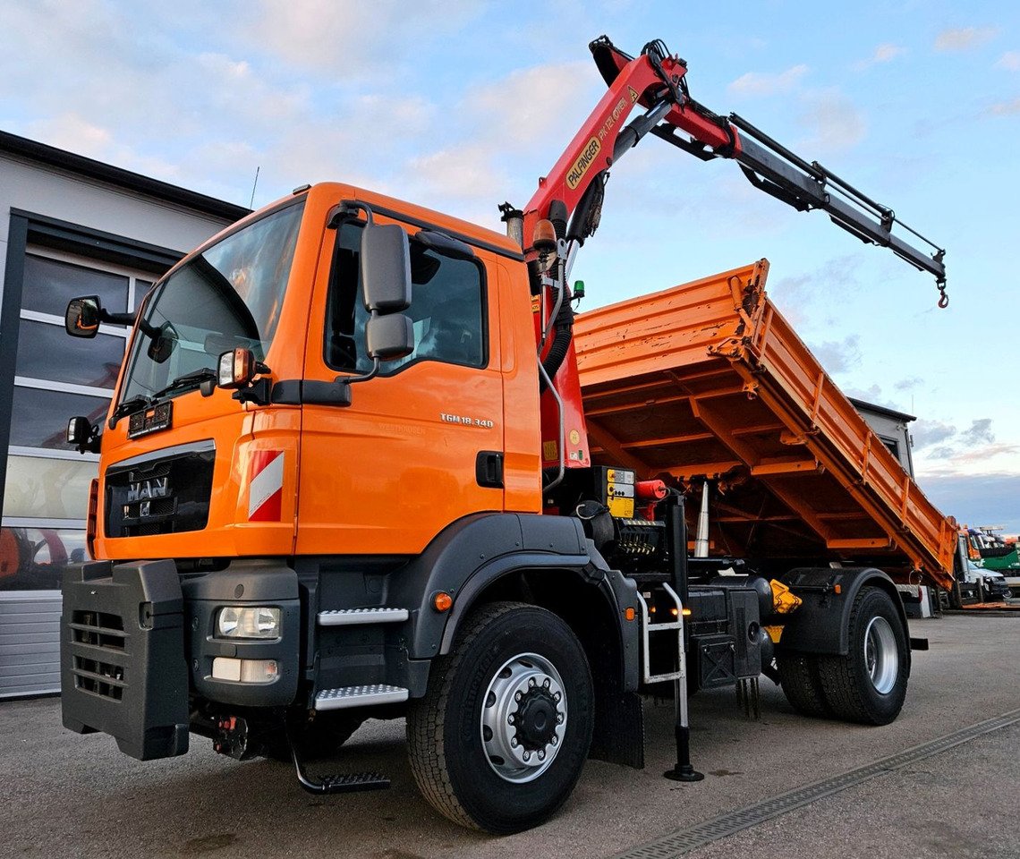 Camión volquete, Camión grúa nuevo MAN TGM 18.340 4x4 Palfinger PK12001 EH  Kran Euro5: foto 10