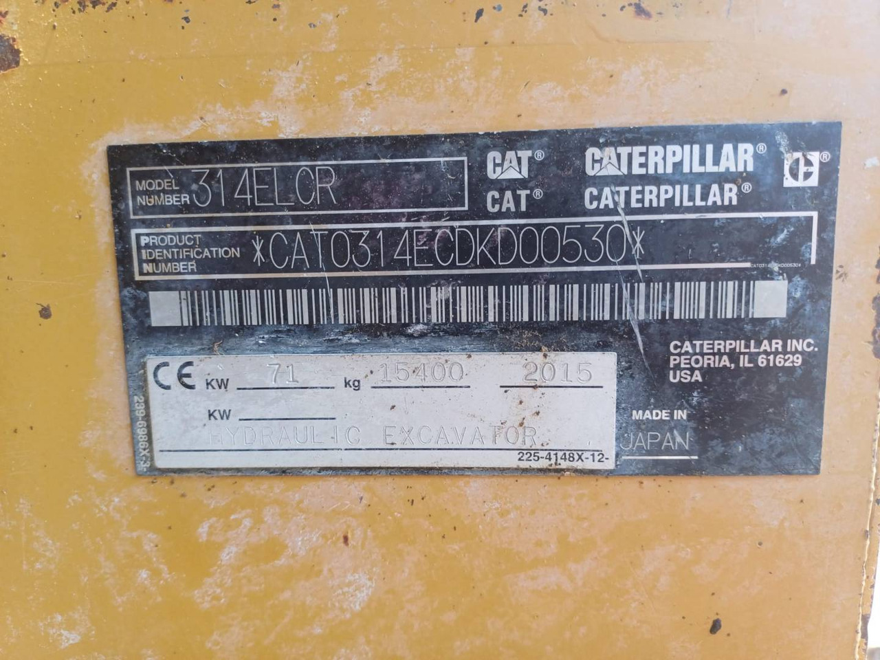 Excavadora de cadenas CAT 314ELCR: foto 6 Excavadora de cadenas CAT 314ELCR: foto 6