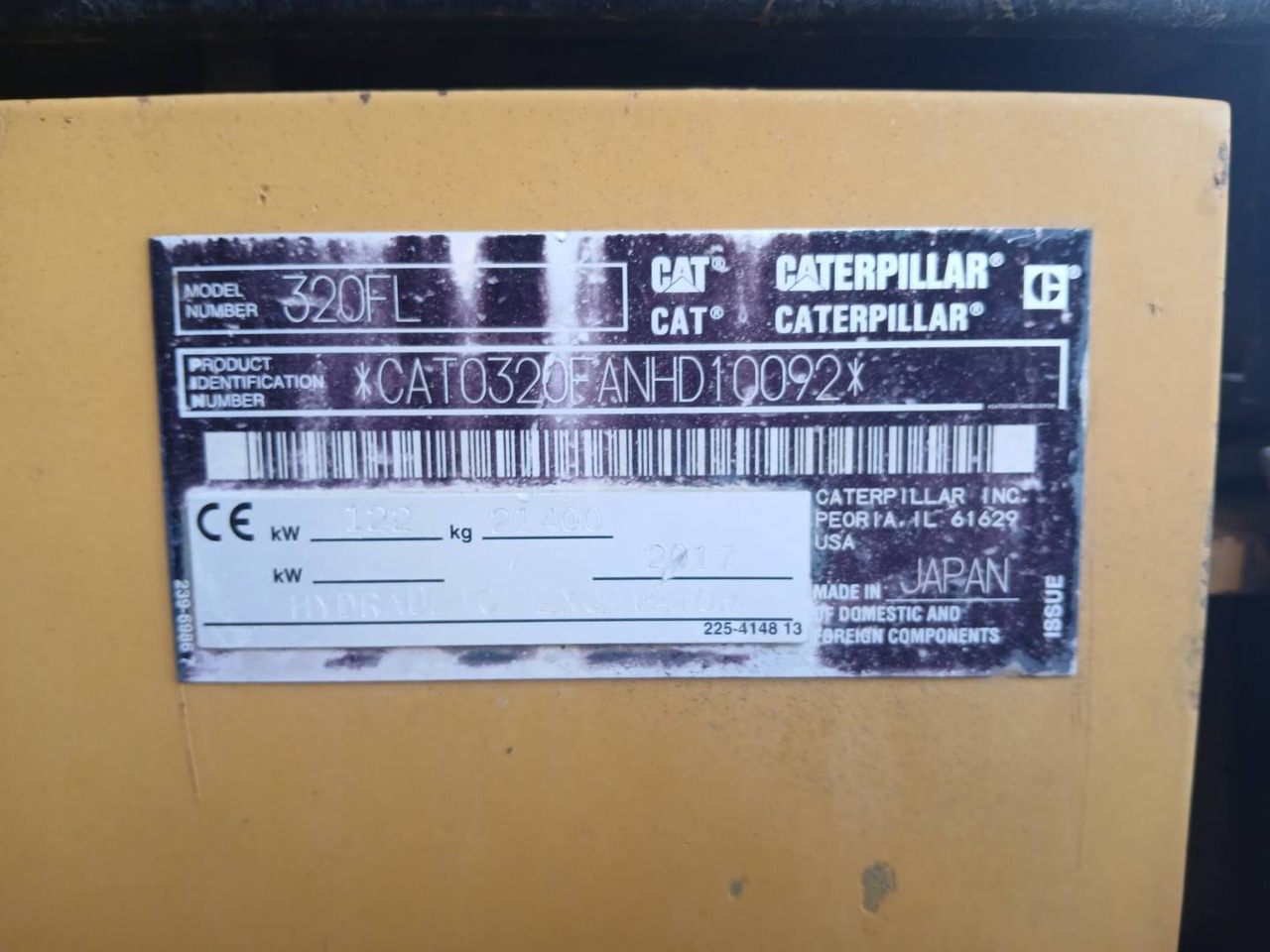 Excavadora de cadenas CAT 320FL: foto 6