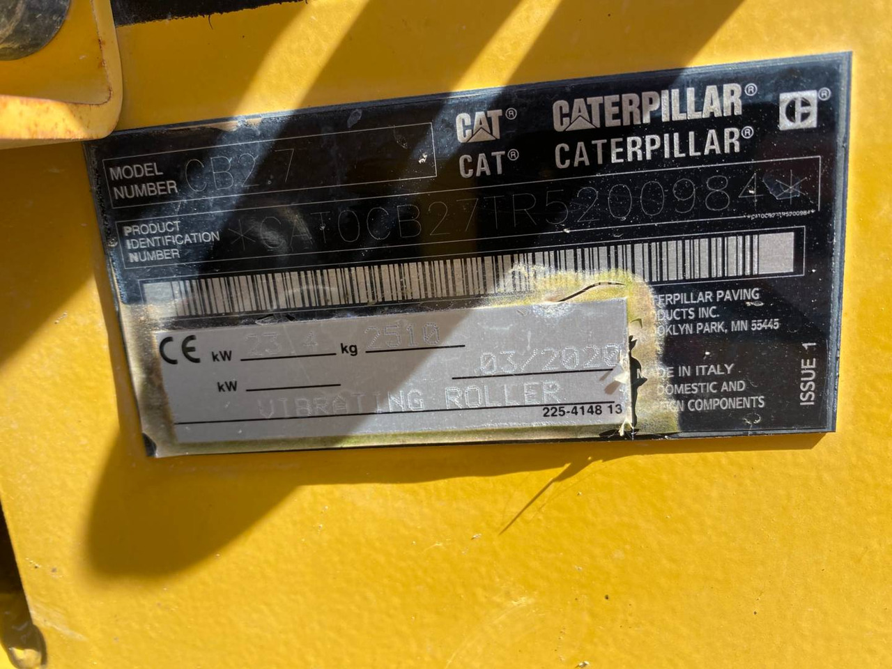 Apisonadora de asfalto CAT CB2.7LRC: foto 6 Apisonadora de asfalto CAT CB2.7LRC: foto 6