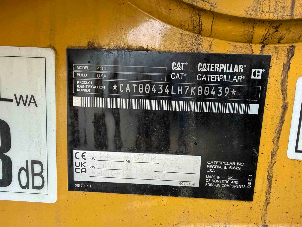 Retroexcavadora CAT 434: foto 14