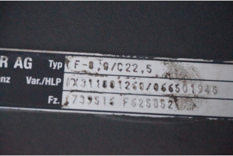 Mercedes-Benz F-8/C22.5 - Eje delantero para Camión: foto 2 Mercedes-Benz F-8/C22.5 - Eje delantero para Camión: foto 2