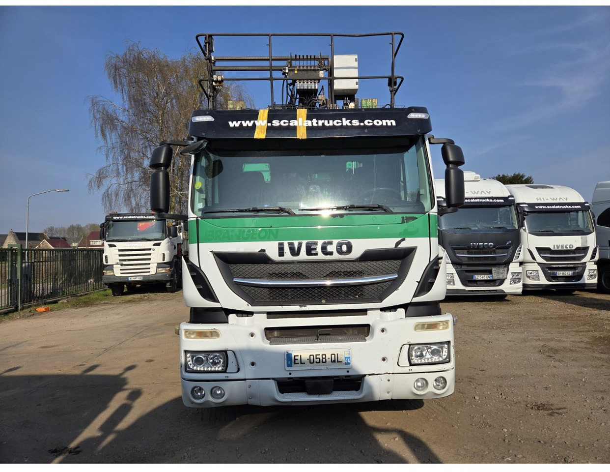 Camión volquete, Camión grúa IVECO STRALIS 420 6X2 TIPPER CRANE KESLA 17 TON 2 EXT STEERING REAR AXLE: foto 8