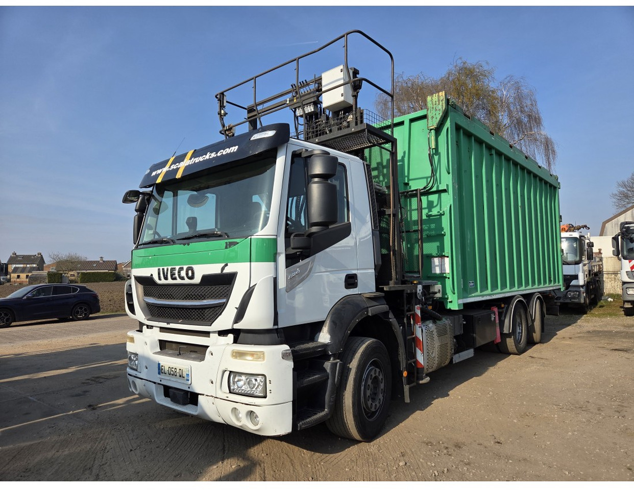 Camión volquete, Camión grúa IVECO STRALIS 420 6X2 TIPPER CRANE KESLA 17 TON 2 EXT STEERING REAR AXLE: foto 7