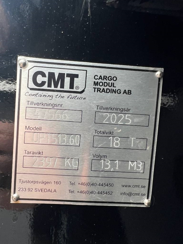 CMT Schaktflak 13m3 - Contenedor de gancho: foto 3 CMT Schaktflak 13m3 - Contenedor de gancho: foto 3