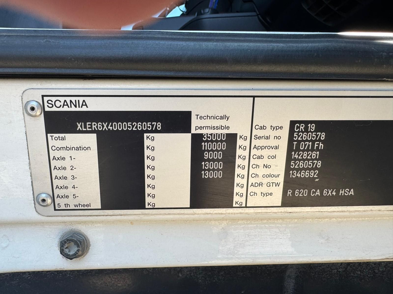 Cabeza tractora Scania R620 6x4, E5, Kipphydraulik, Retarder, 110ton: foto 20