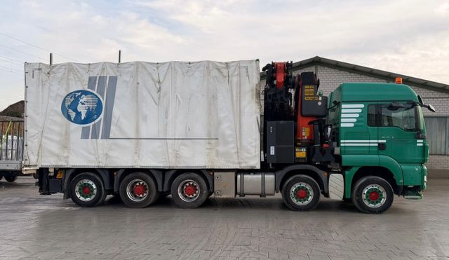 MAN TGS 35.480 10x6,E5,Palfinger PK92002+JIB+winch - Camión grúa, Camión lona: foto 3 MAN TGS 35.480 10x6,E5,Palfinger PK92002+JIB+winch - Camión grúa, Camión lona: foto 3