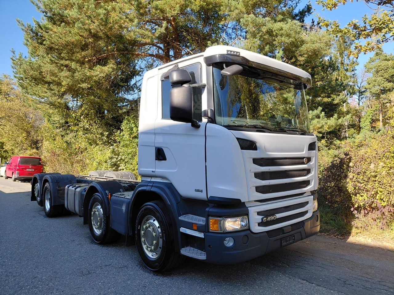 Scania G490 8x2, ADR, Retarder, Opticruise, Fahrgestell - Camión chasis: foto 1 Scania G490 8x2, ADR, Retarder, Opticruise, Fahrgestell - Camión chasis: foto 1