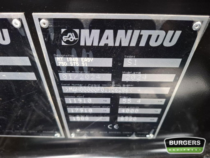Manipulador telescópico nuevo Manitou MT1840: foto 6