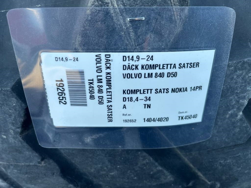 Nokia 18,4-34 14,9-24 till Volvo Bm 840 841 - Neumático para Maquinaria de construcción: foto 2 Nokia 18,4-34 14,9-24 till Volvo Bm 840 841 - Neumático para Maquinaria de construcción: foto 2