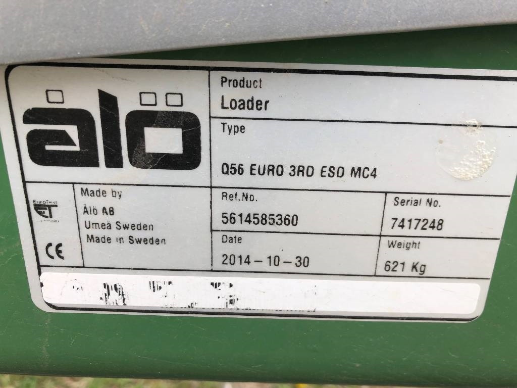 Reservdelar / Parts till Ålö / Trima Quicke Q56 - Cargador frontal para tractor: foto 2 Reservdelar / Parts till Ålö / Trima Quicke Q56 - Cargador frontal para tractor: foto 2