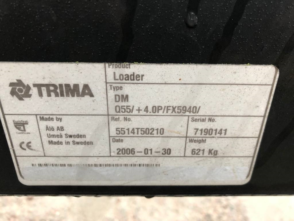 Reservdelar / Parts till Trima / Ålö +4,0P - Cargador frontal para tractor: foto 3 Reservdelar / Parts till Trima / Ålö +4,0P - Cargador frontal para tractor: foto 3