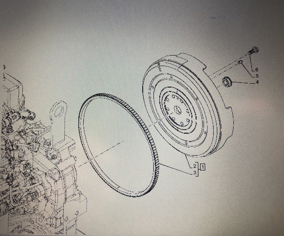 CASE OPTUM 270 SILNIK-koło zamachowe/CZĘŚĆ 47615708/Case Optum 250/270/300 - Volante de inercia para Maquinaria agrícola: foto 1 CASE OPTUM 270 SILNIK-koło zamachowe/CZĘŚĆ 47615708/Case Optum 250/270/300 - Volante de inercia para Maquinaria agrícola: foto 1