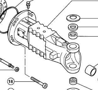 CLAAS Targo K70 Obudowa Przedniej Osi Pochwa 0003199890 00 0319 989 0 - Eje y piezas para Equipo de manutención: foto 1 CLAAS Targo K70 Obudowa Przedniej Osi Pochwa 0003199890 00 0319 989 0 - Eje y piezas para Equipo de manutención: foto 1